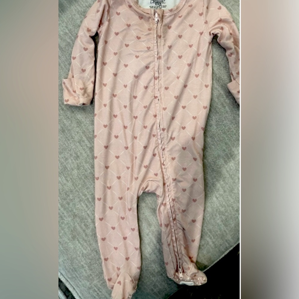 Caden lane heart footie pajama!